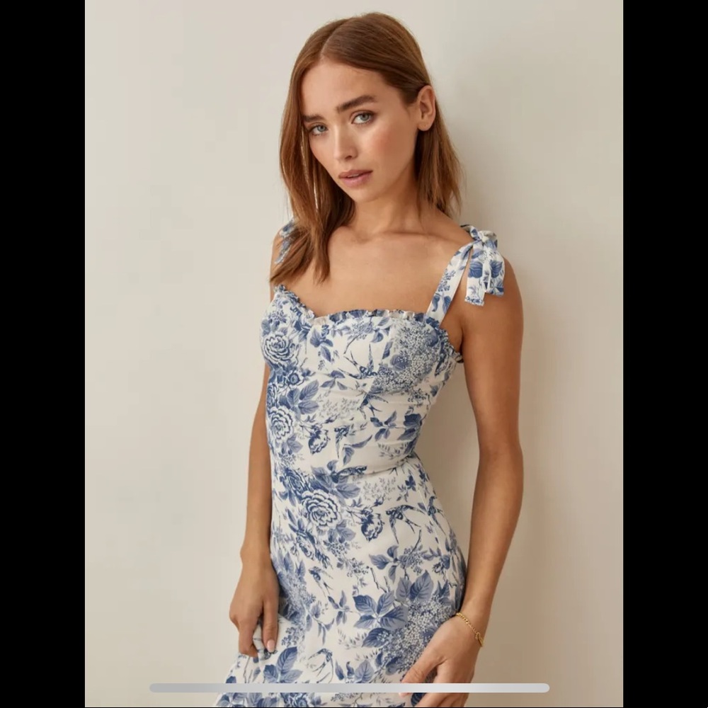 Reformation NiKita Dress Pompadour Sz 4 NWT